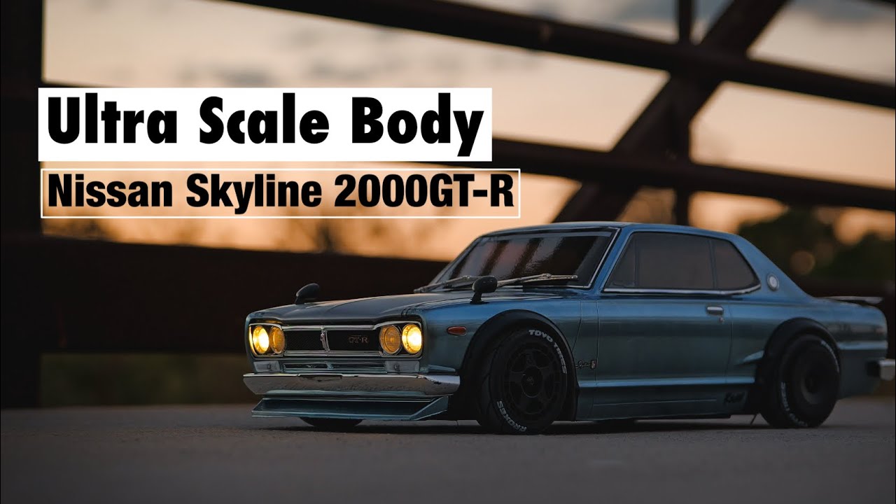 Realistic RC Car Body Nissan Skyline 2000 GT R