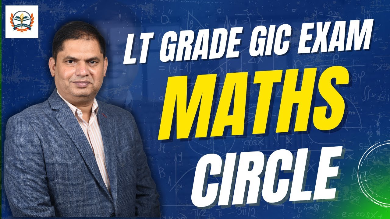 LT Grade maths classes | UP GIC Lecturer Vacancy | Maths online classes |maths circle by B.M.Sir