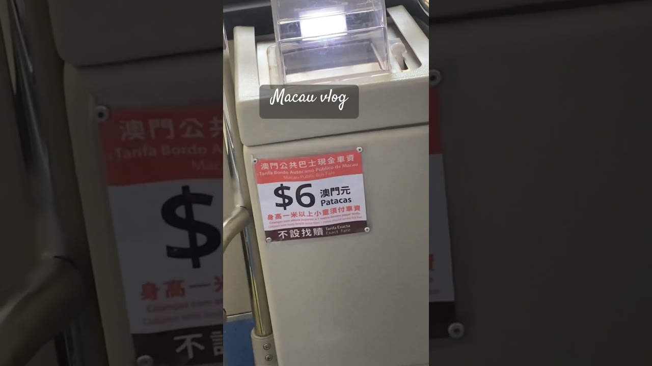 How much is the Macau public bus fare? @macauvlog
