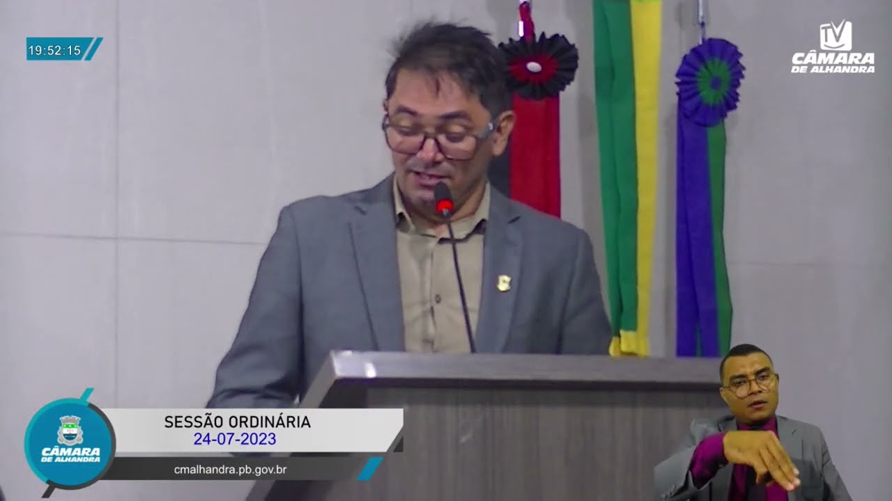 TV Câmara Alhandra -Sessão Ordinária - 24/07/2023