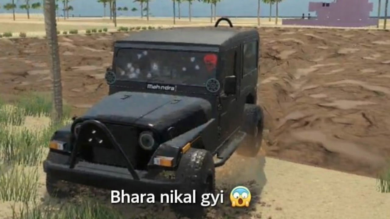 Sidhu paji ki Thar ko kichad me Utar diya😱 #gaming #sidhumoosewala #thar 