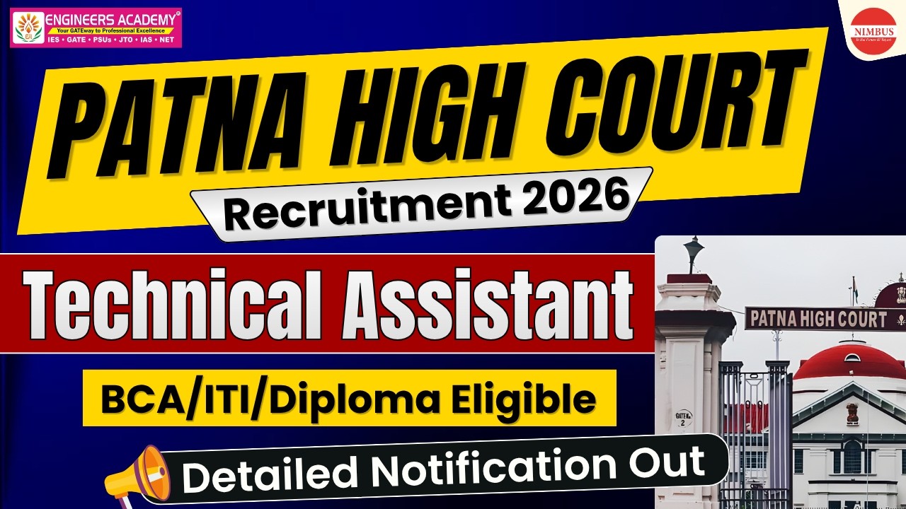 Patna High Court Technical Assistant Recruitment 2026 Notification Out | How to Apply Full Details