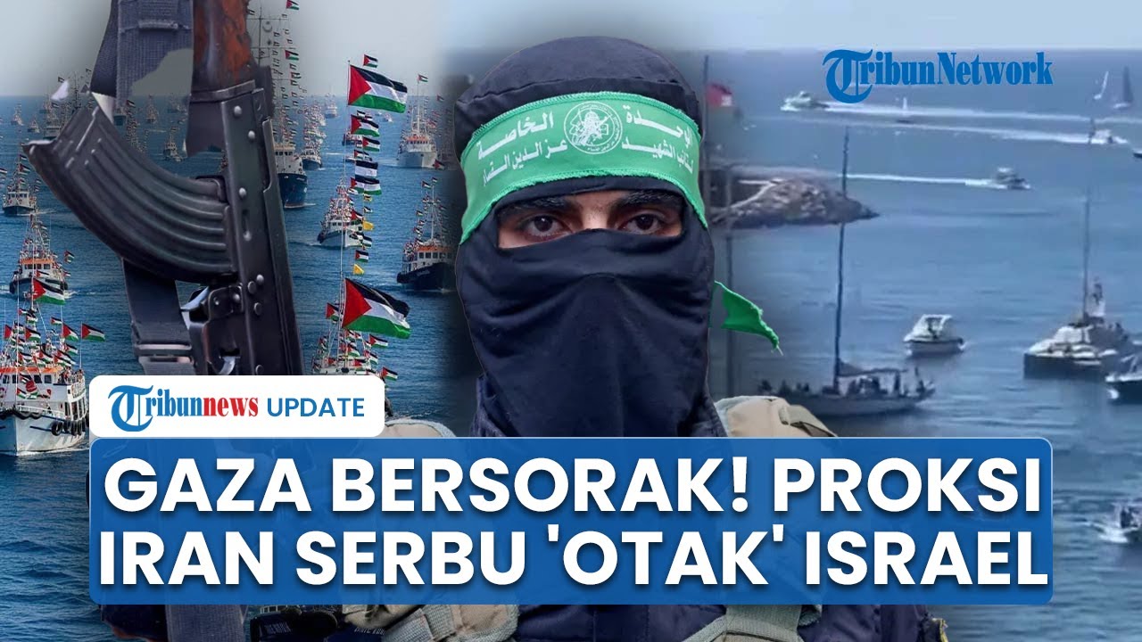 Rangkuman Konflik Israel: Palestina Gembira! Serangan Membabi Buta Proksi Iran Serbu 'Otak' Israel