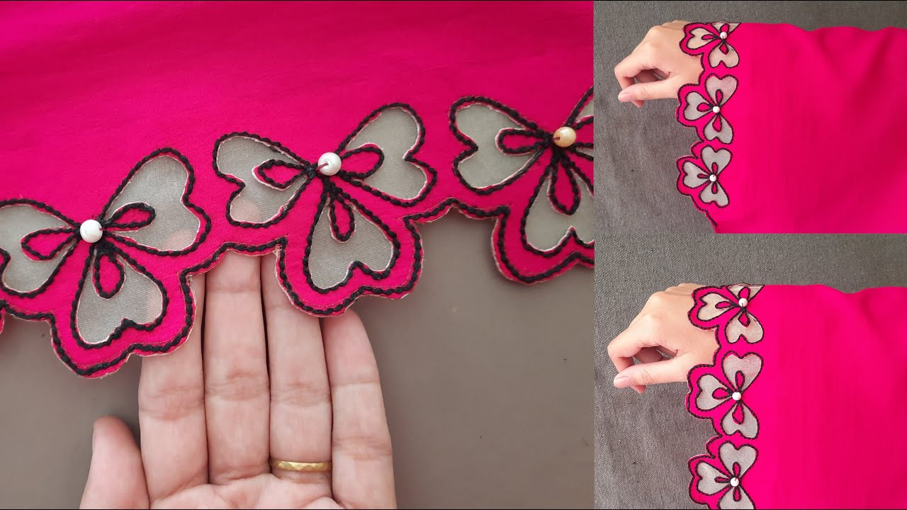 Trendy winter dress design 2023 _ easy Cut work design _ Stylish Dress Design _ Sleeves & daman