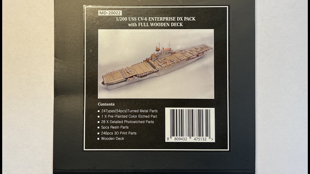 Unboxing KA detail up set for Trumpeter CV-6 USS Enterprise 1/200