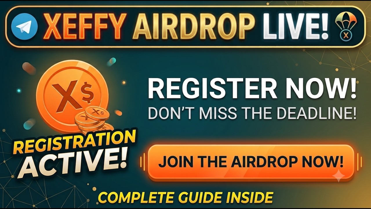 Xeffy Telegram Airdrop Registration Live! How to Join & Earn Rewards | Step-by-Step Guide