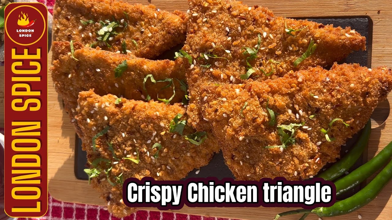 How To Make Crispy Chicken Triangle| Crispy Chicken triangle | Crispy Chicken Recipe| London Spice