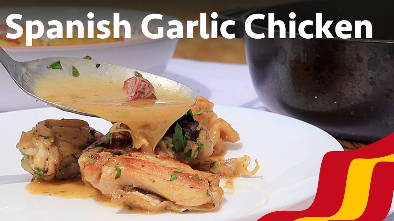 Настоящая испанская курица с чесноком | Pollo al Ajillo