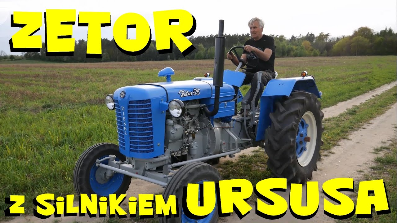 ZETOR 25 z silnikiem URSUSA C-4011 | Przykład radzenia sobie z brakiem części do traktorów