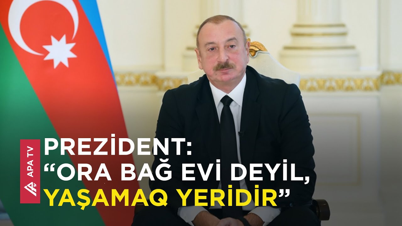 Biz orada yaşamaq istəyənlər üçün evlər tikirik, bağ evi əldə etmək istəyən üçün yox - APA TV