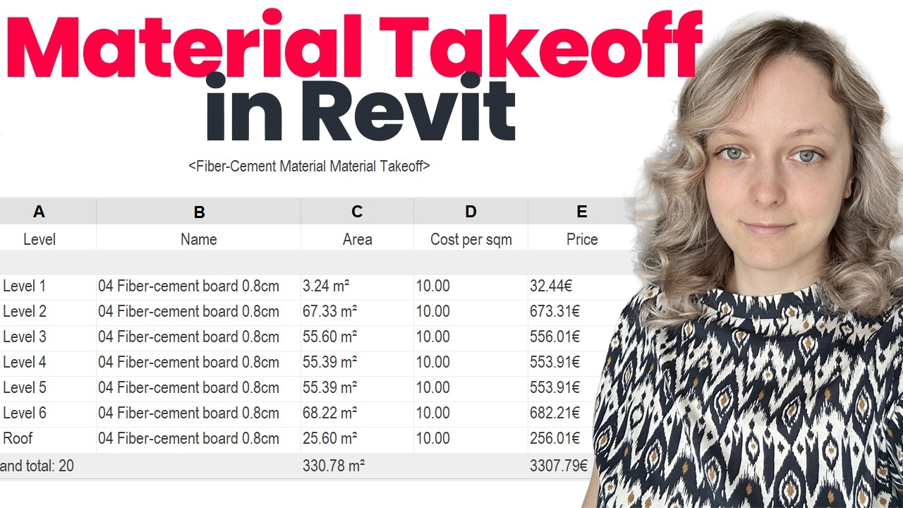 How to Create a Professional Material Takeoff in Revit