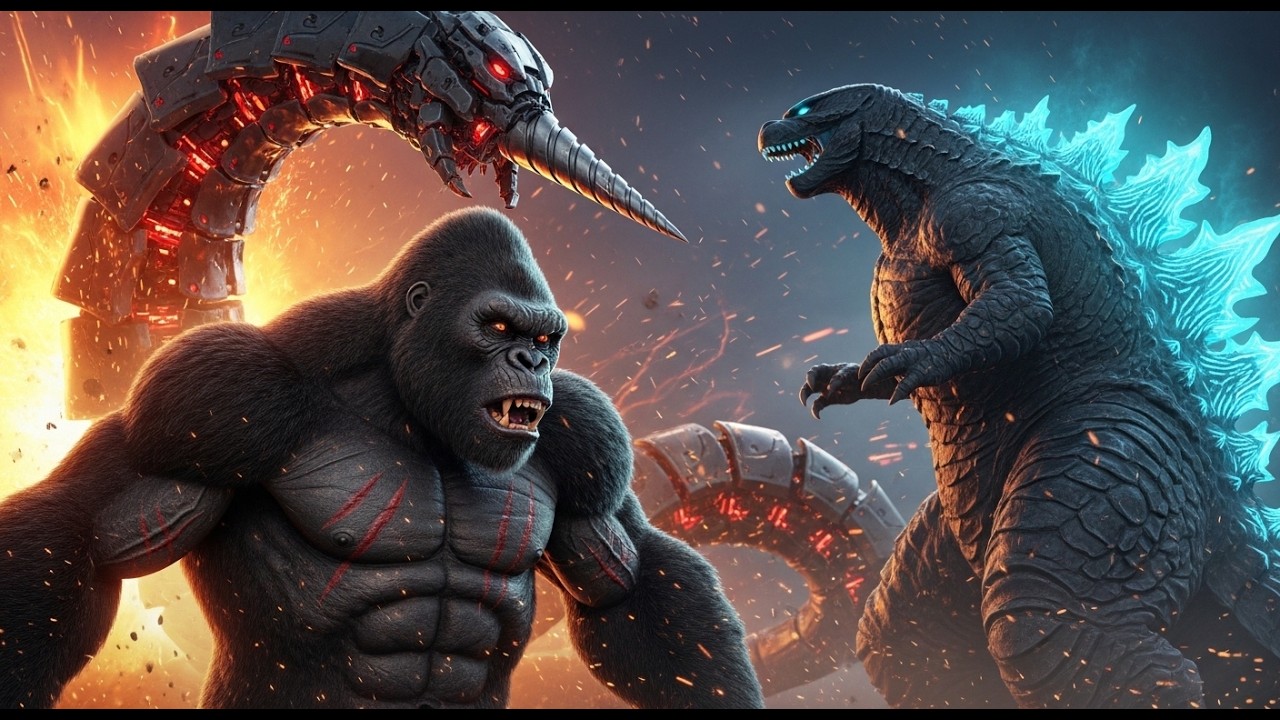 Epic Fight: King Kong and Godzilla vs. Giant Worm: A Nightmare from the Underground