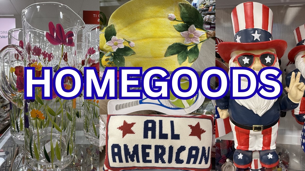 HomeGoods Americana Decor | Letnie dekoracje | Gry na świeżym powietrzu | 2026
