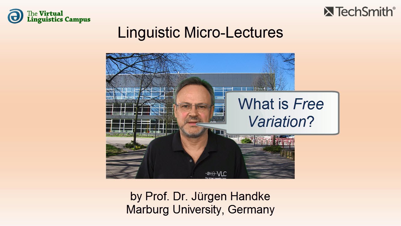 PHY_018 - Linguistic Micro-Lectures: Free Variation