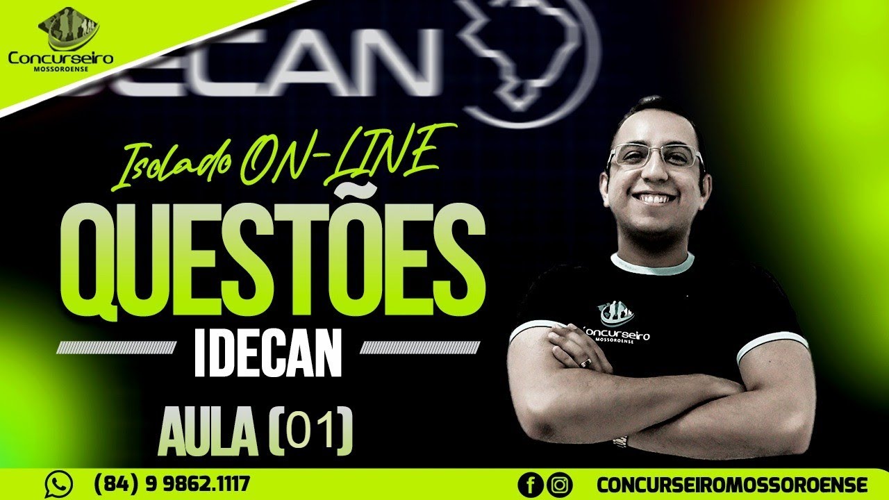 Isolado de IDECAN de questões - Língua Portuguesa - Carlos Eduardo