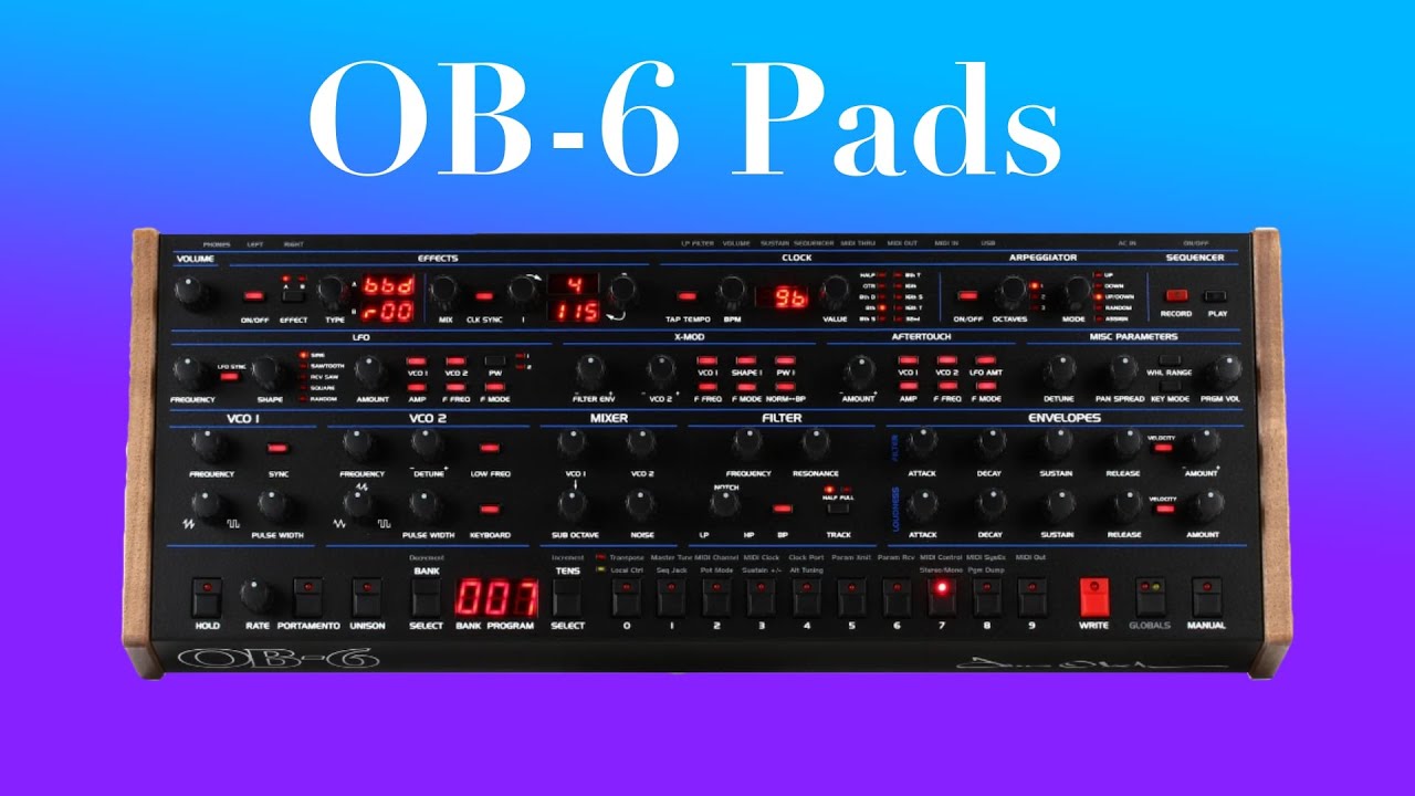 The Sequential ob 6 has a really neat oscillator quirk so let's make an ambient pad with it