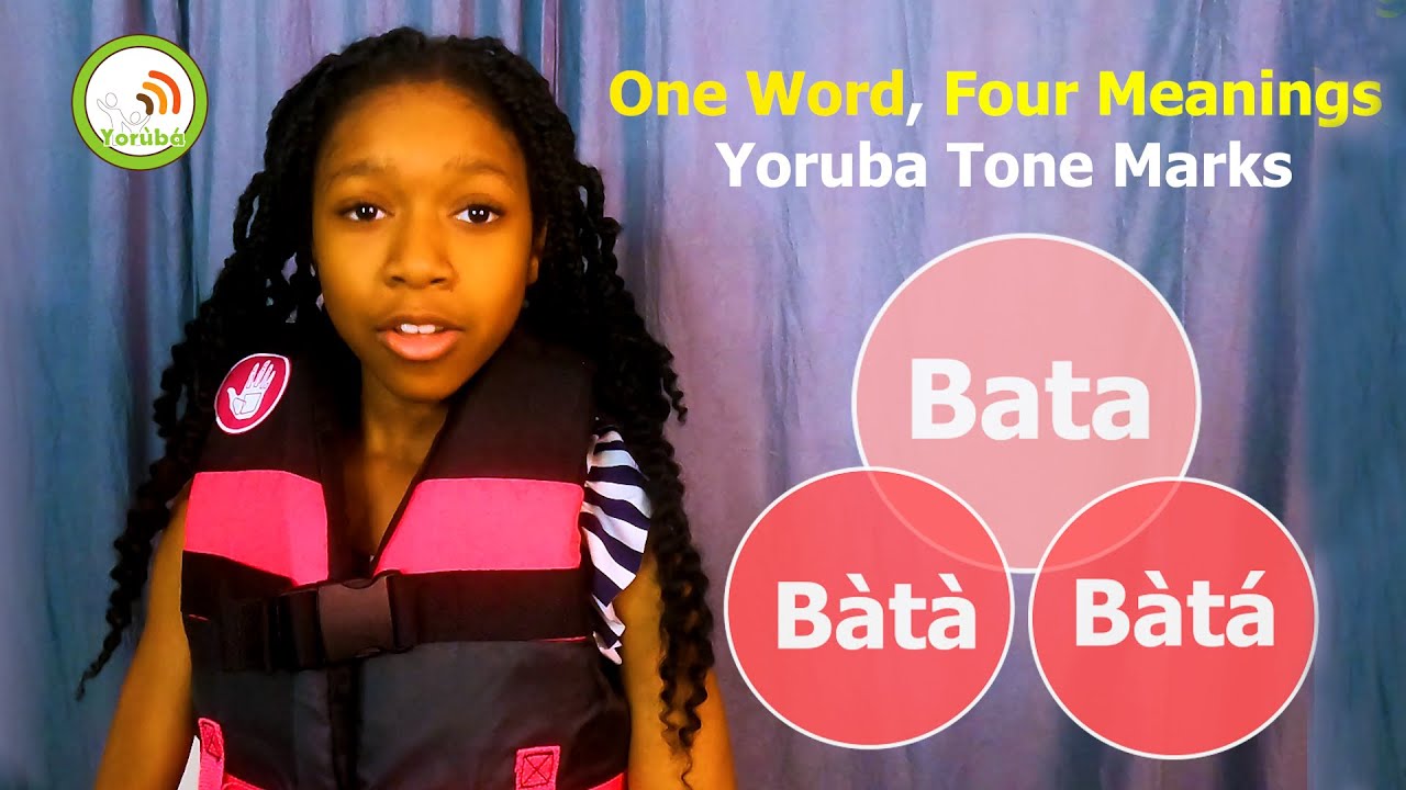 The IMPORTANCE of TONE MARKS IN Yoruba Language|| ONE WORD, Four Meanings| #speakyoruba