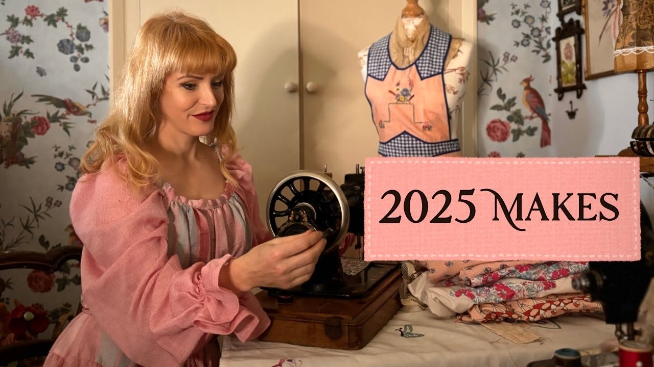 Всё, что я сделала в 2025 году: винтажное шитьё, пэчворк и вышивка.