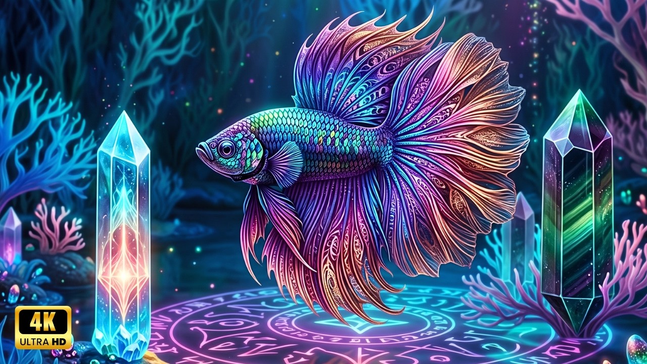 Magical Betta Fish in an Underwater Fantasy World | Dreamlike Ocean Visuals