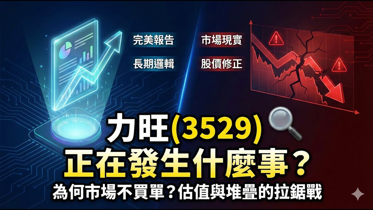 報告寫得很好，但市場不買單：#力旺（3529）正在發生什麼事？