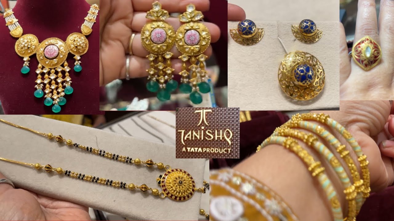 Tanishq wow designs Jwellery💛 with wt& price2026 Ring,Mangalsutra,kundan celebrity necklace Set😱