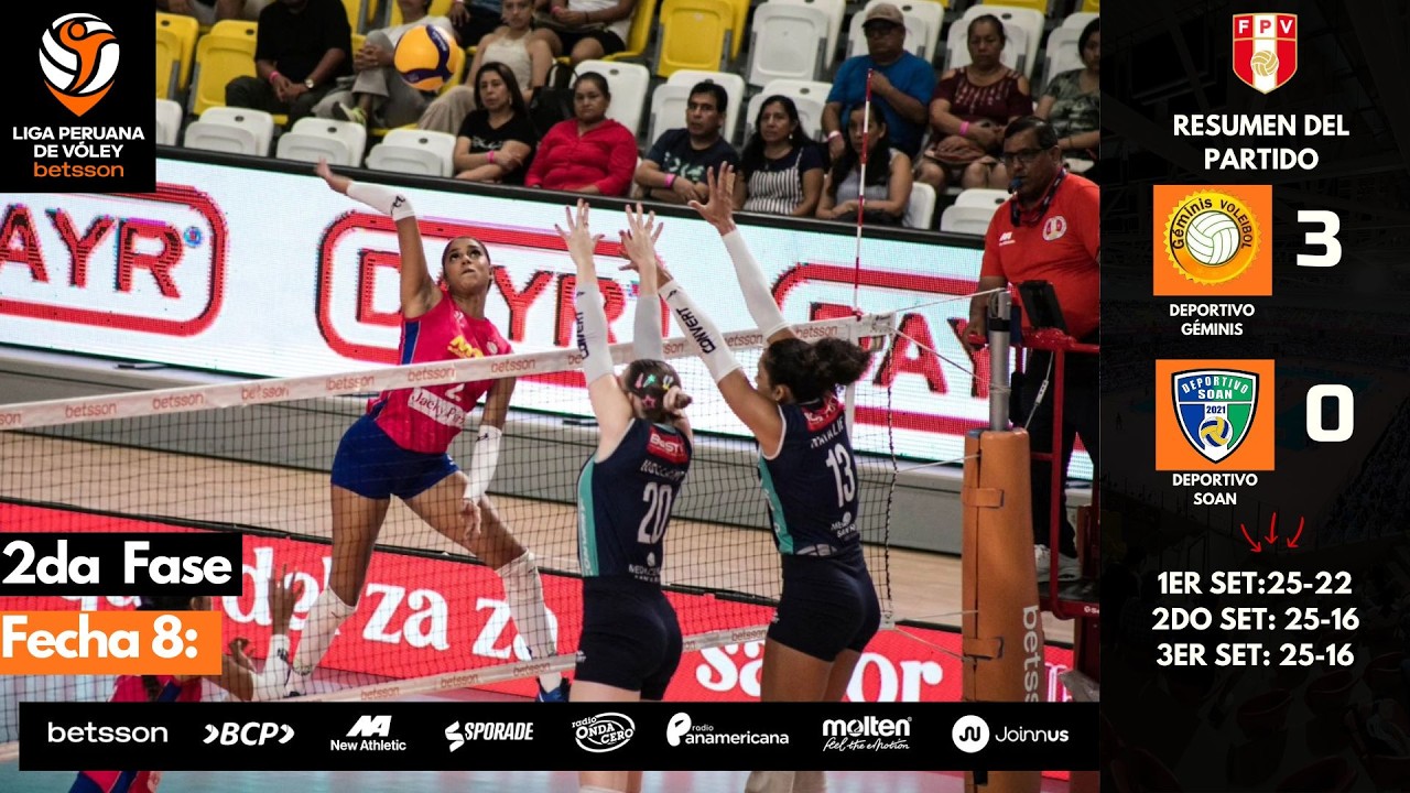 Liga Peruana de Vóley Betsson - 2da Fase /Fecha 8: #regataslima 3-0 #rebazaacosta