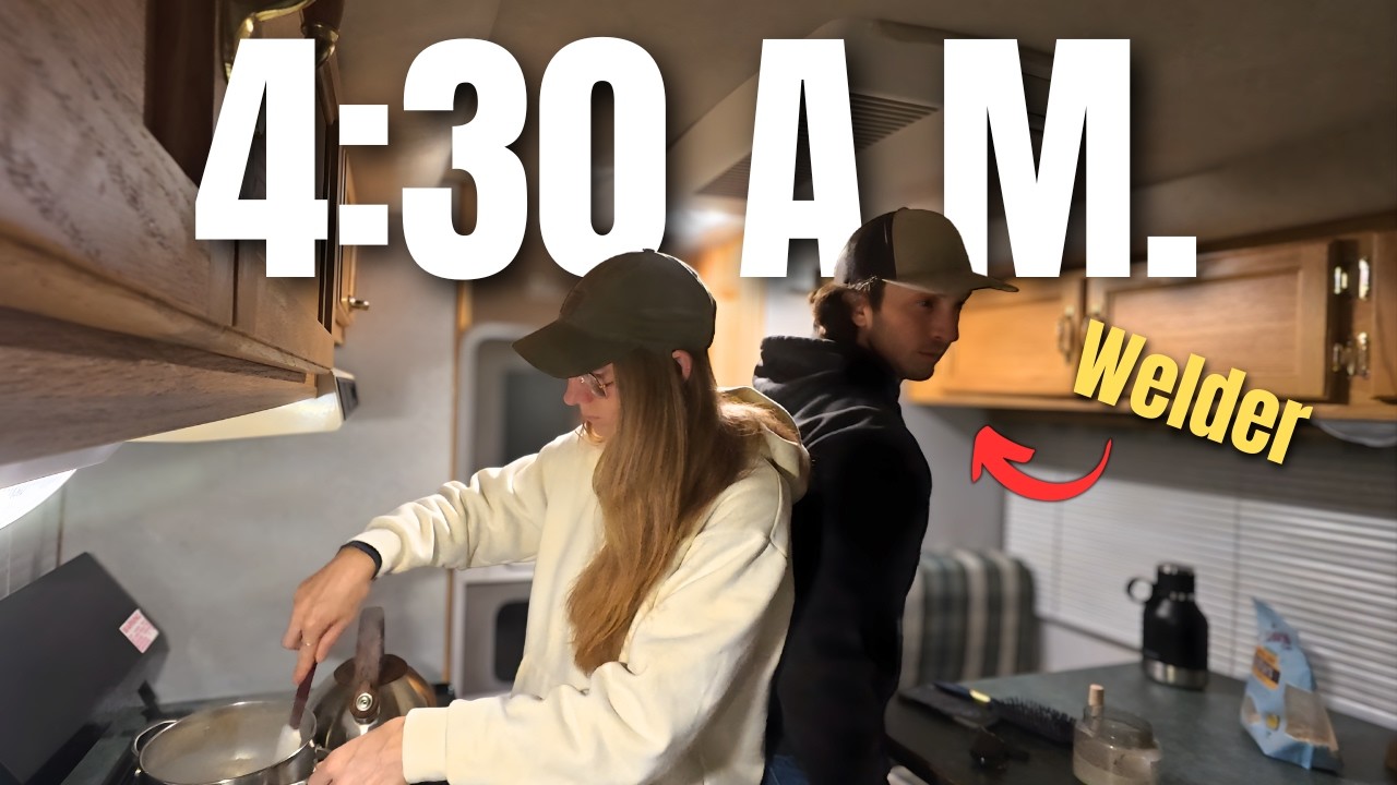 Full-Time Truck Camper Couple: Traveling Welder Daily Routine