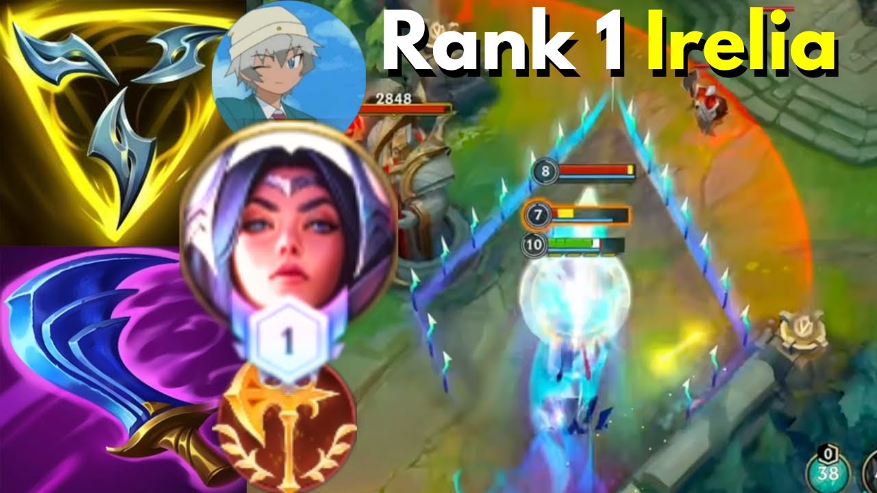 Rank 1 Irelia Vs Kalista/Malphite/Yasuo (Top) | 3 Games | 15+Kills | MVP | Wild Rift China