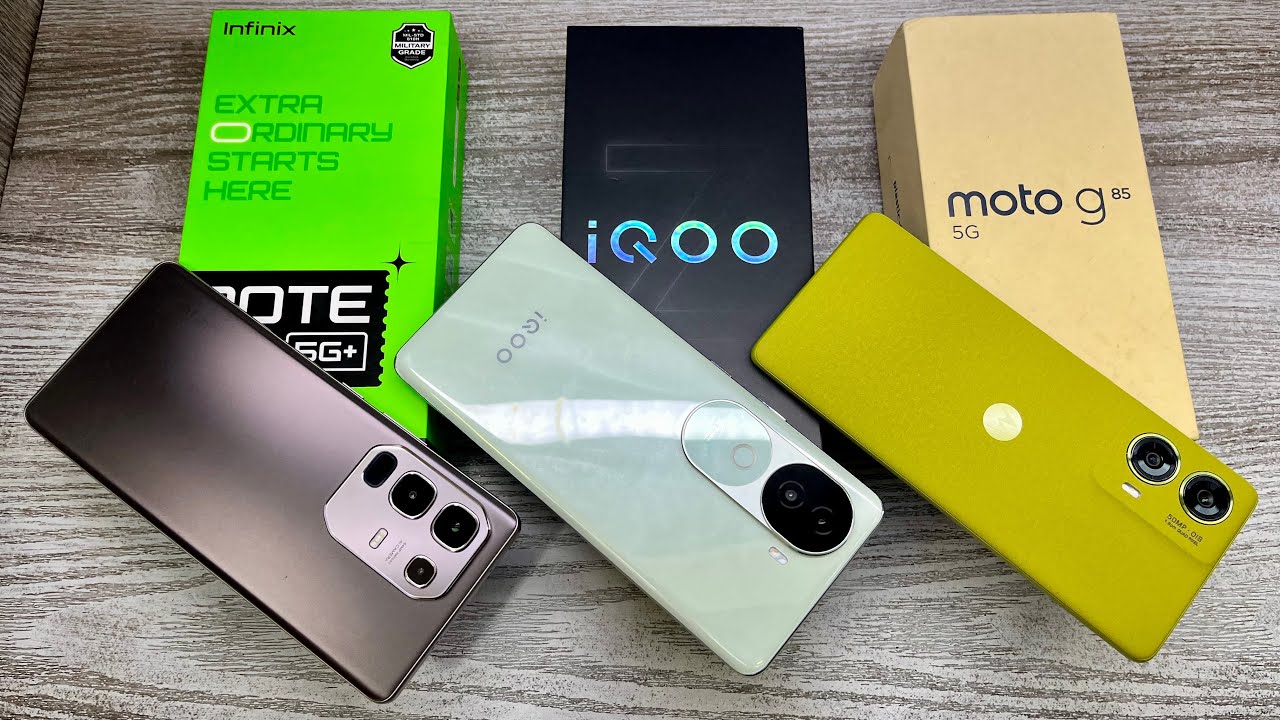 Infinix Note 50s 5g vs Iqoo Z9s 5g vs Moto G85 5g - Best 5g Smartphone Under 18000 🔥
