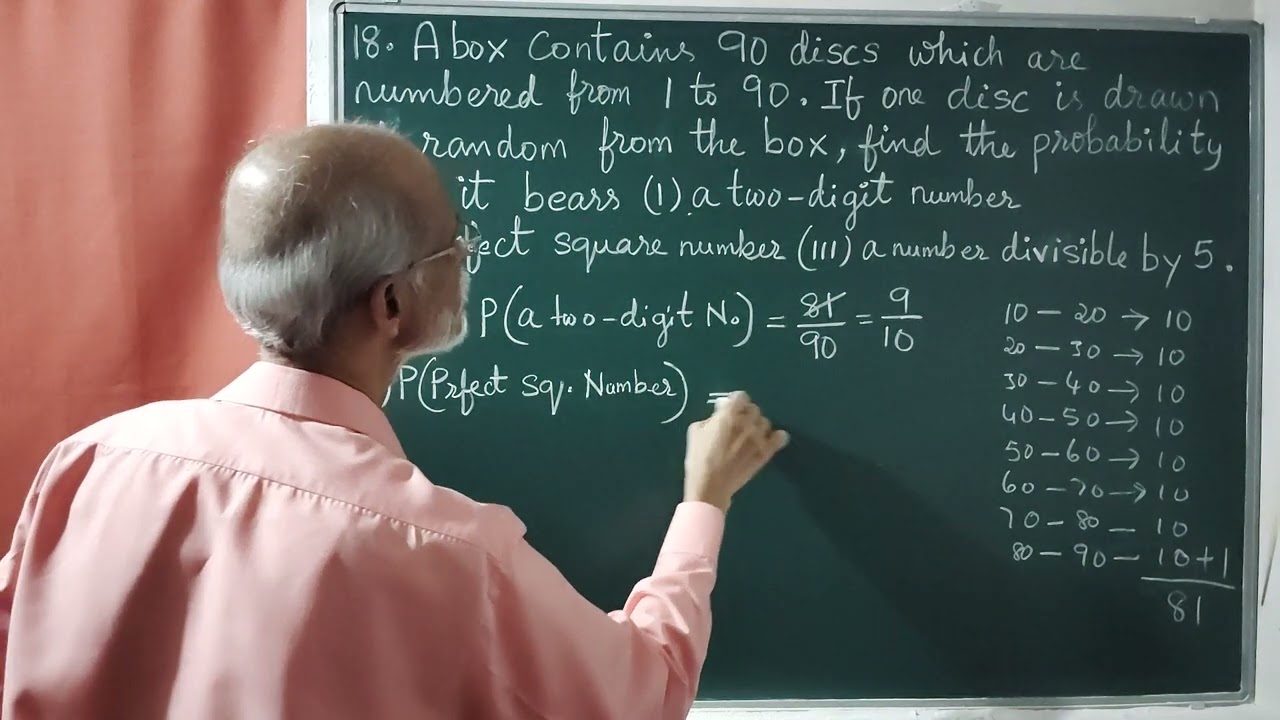 Class 10 PROBABILITY.  Exercise 14 . 1 ( Q . 17 ,18 , 19 ) NCERT textbook.