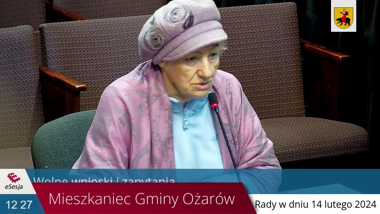 LXXIII Sesja Rady Miejskiej w Ożarowie 14.02.2024
