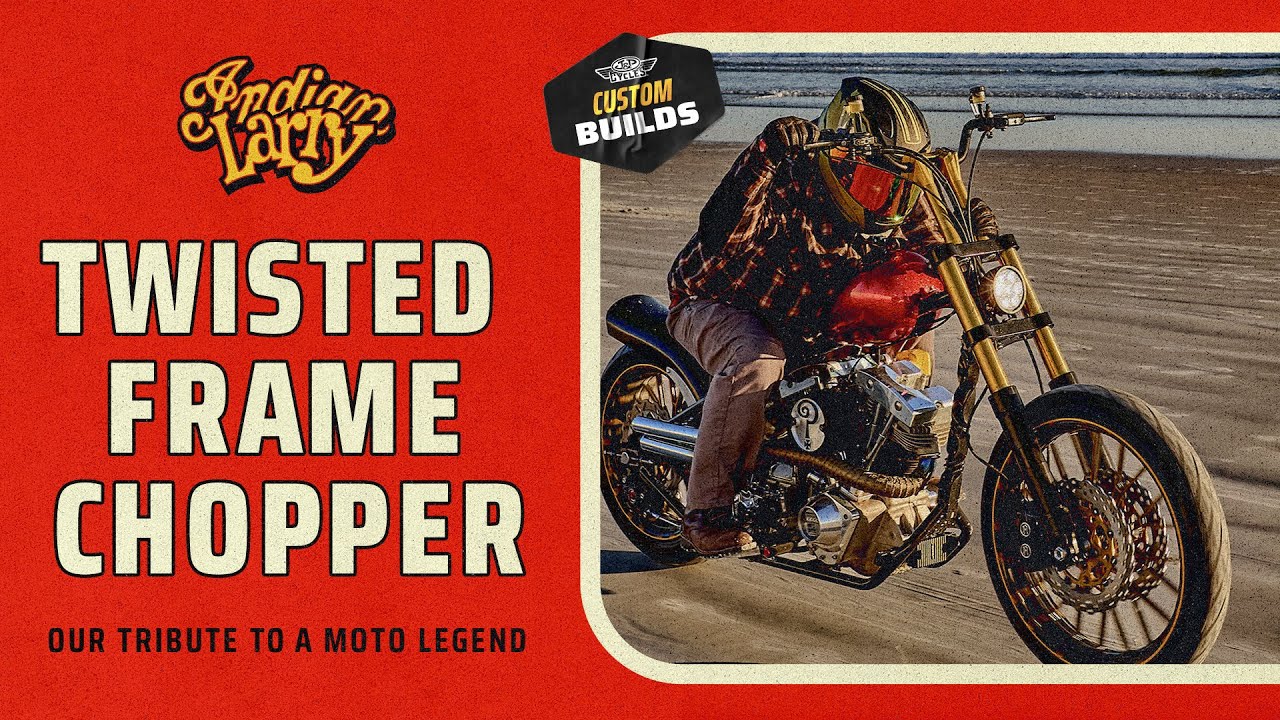 The Indian Larry Twisted Frame Chopper | J&P Custom Motorcycle Builds
