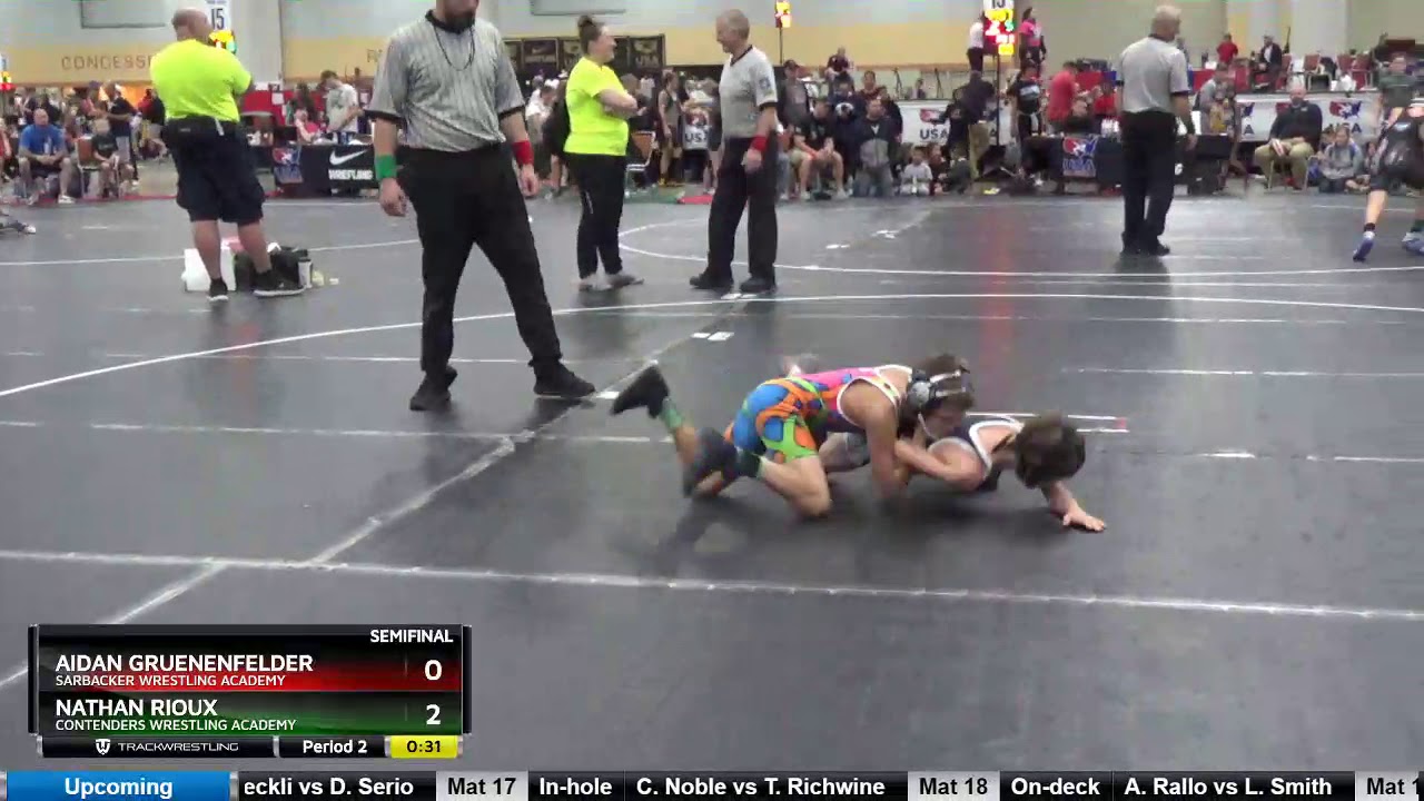Big Grade 5 And 6 65 Nathan Rioux Contenders Wrestling Academy Vs Aidan Gruenenfelder Sarbacker Wr