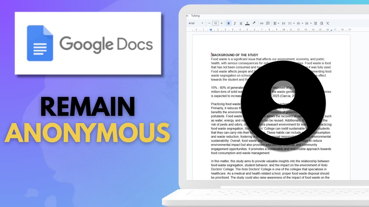 How To Appear Anonymous On Google Docs Guide