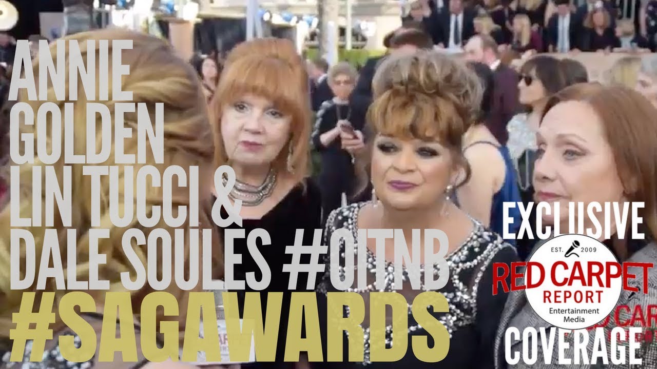Annie Golden, Lin Tucci & Dale Soules #OITNB interviewed at 24th #SAGAwards Red Carpet
