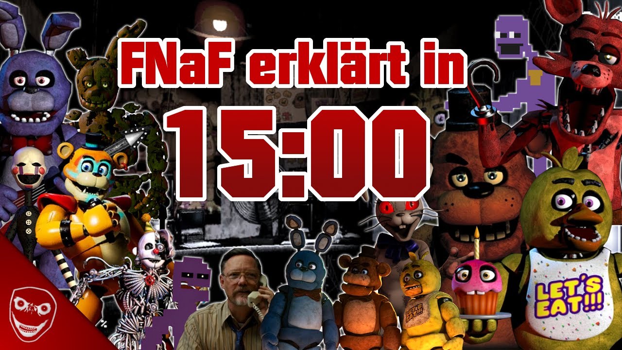 Die GANZE Geschichte von Five Nights at Freddys in 15 MINUTEN erkl&auml;rt! (FNaF Film und Spiele!)