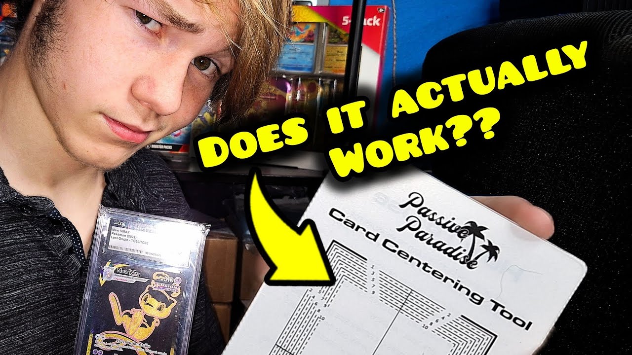 Do Card Centering Tools Really Work? #pokemon #tradingcards #pokemontcg