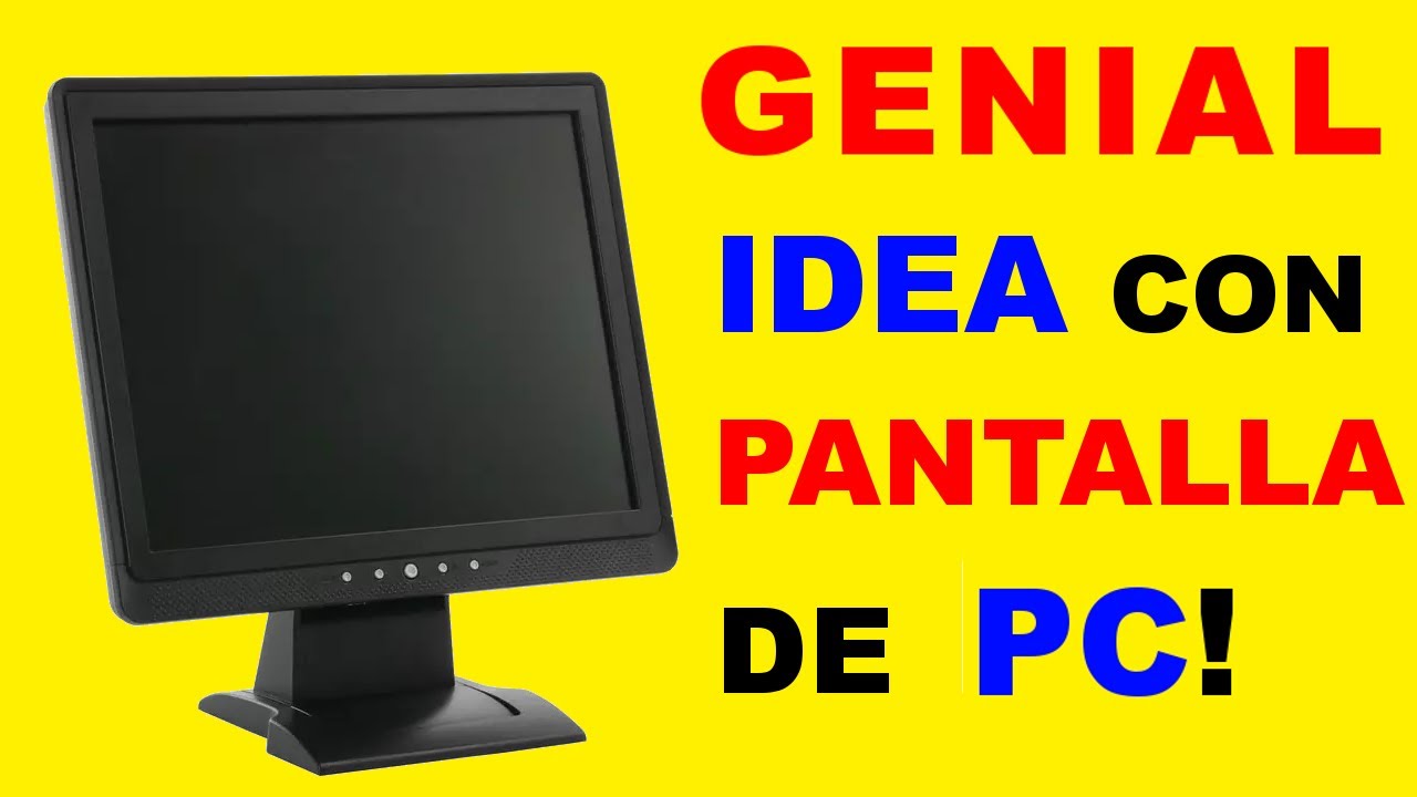 No Tires Tu Viejo Monitor Dañado! Oculta Un Secreto Increíble
