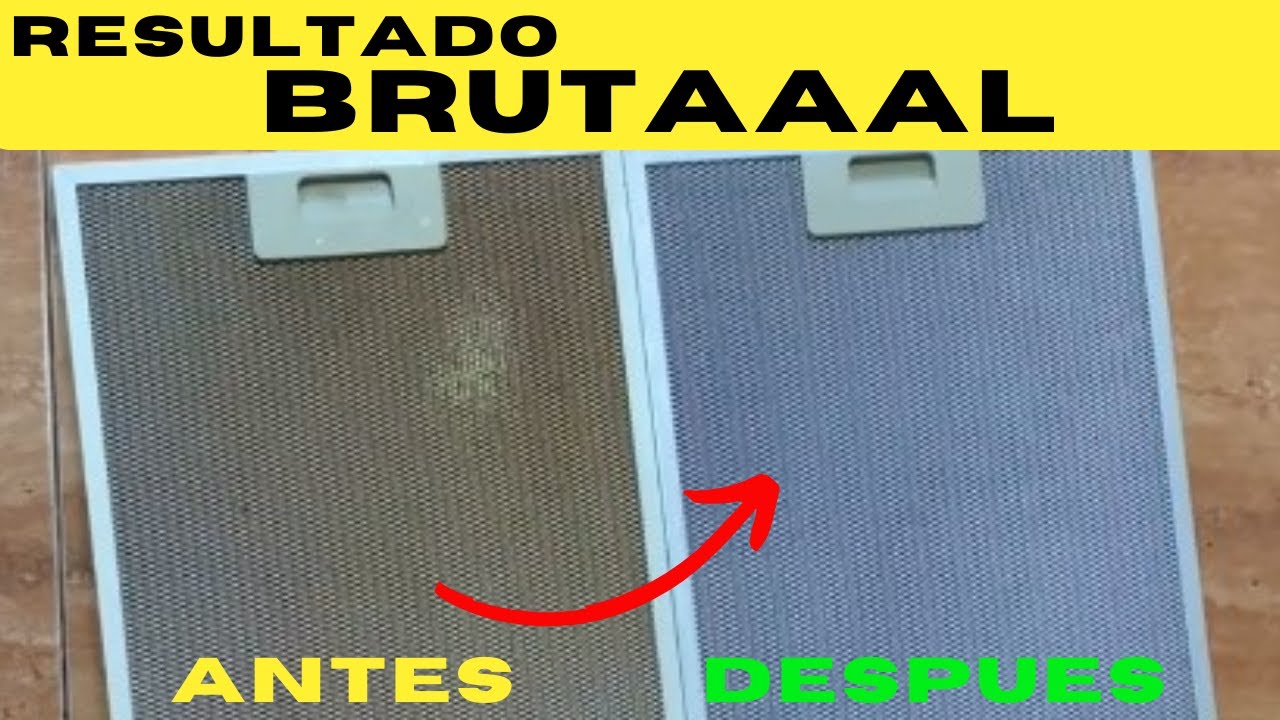 LIMPIEZA FILTRO CAMPANA EXTRACTORA muy SUCIO | CASO REAL