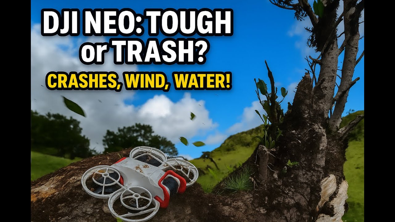 DJI Neo SURVIVED This?! Real-World Drone Test | DJI Neo - стрижем траву и роняем дрон. Выживет?!