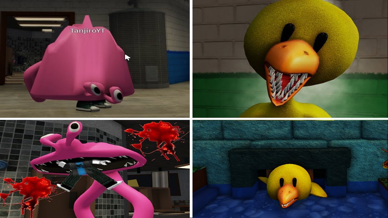 JUMPSCARE DO MONSTRO ROSA E AMARELO E FOI REVELADO UM NOVO FINAL NO RAINBOW FRIENDS (Roblox)