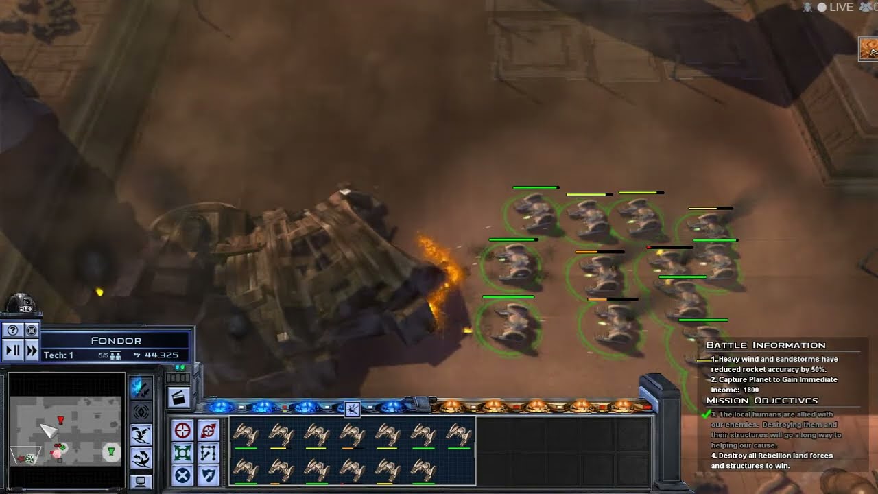 Star Wars Empire at War - Empire Campaign: 2. Breaking the rebellion in Fondor #games #starwars