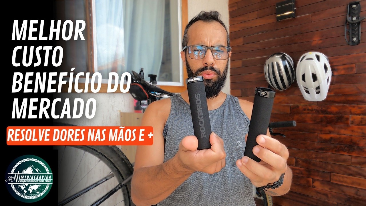 MANOPLA ROCKBROS Bt1001 32MM CONFORTO PASSEIO TREINO E LONGAS DISTÂNCIAS