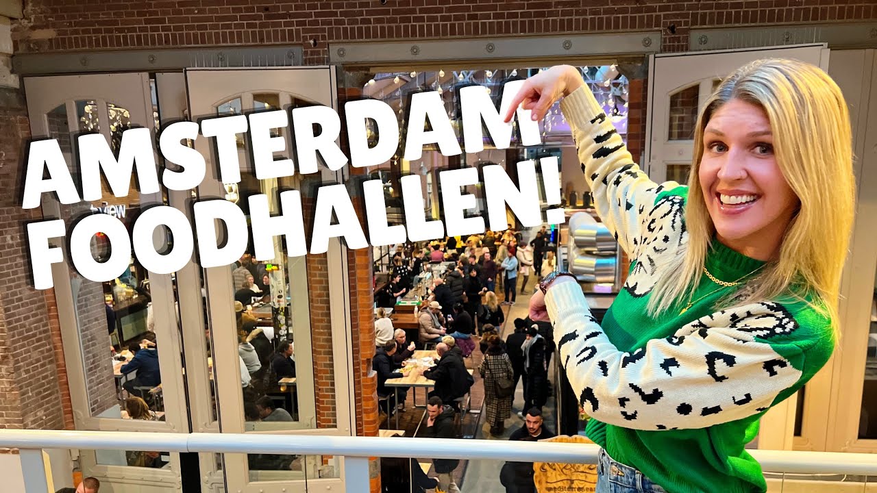 Amsterdam has an amazing food hall! So many delicious dishes to try! | Amsterdam Travel Vlog