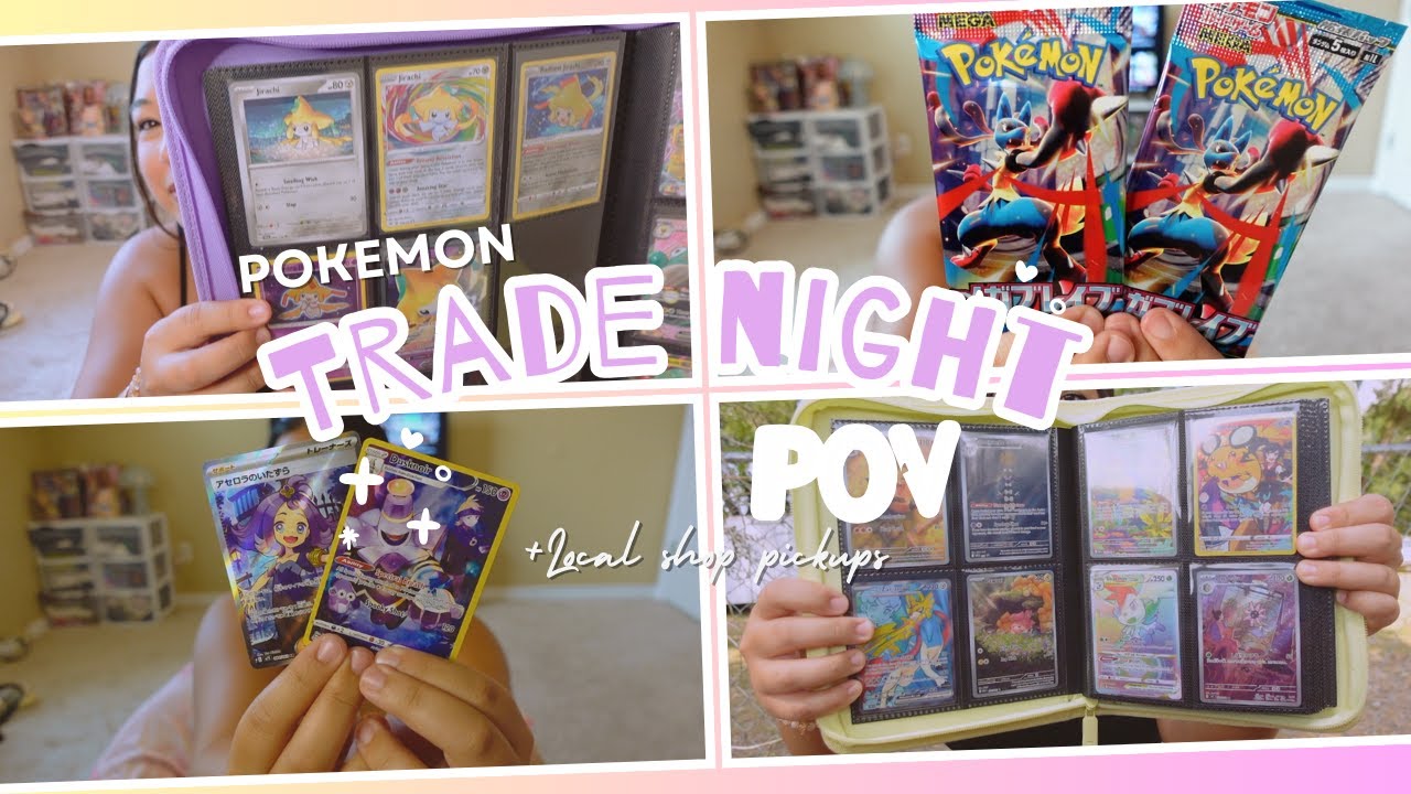 Pokemon Trade Night! My FIRST Pokemon event ever + local card shop pickups and pack openings!