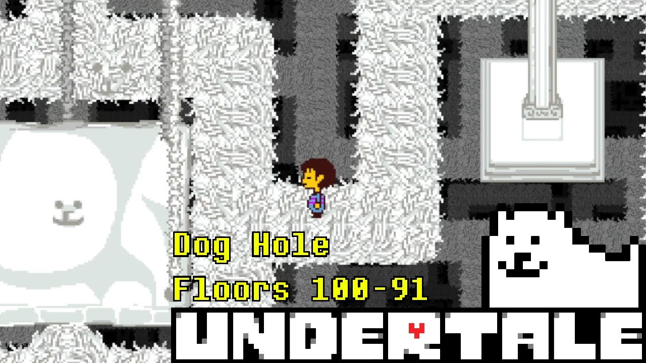 Undertale - Dog Hole Floors 100-91 Walkthrough (Dog Layer)