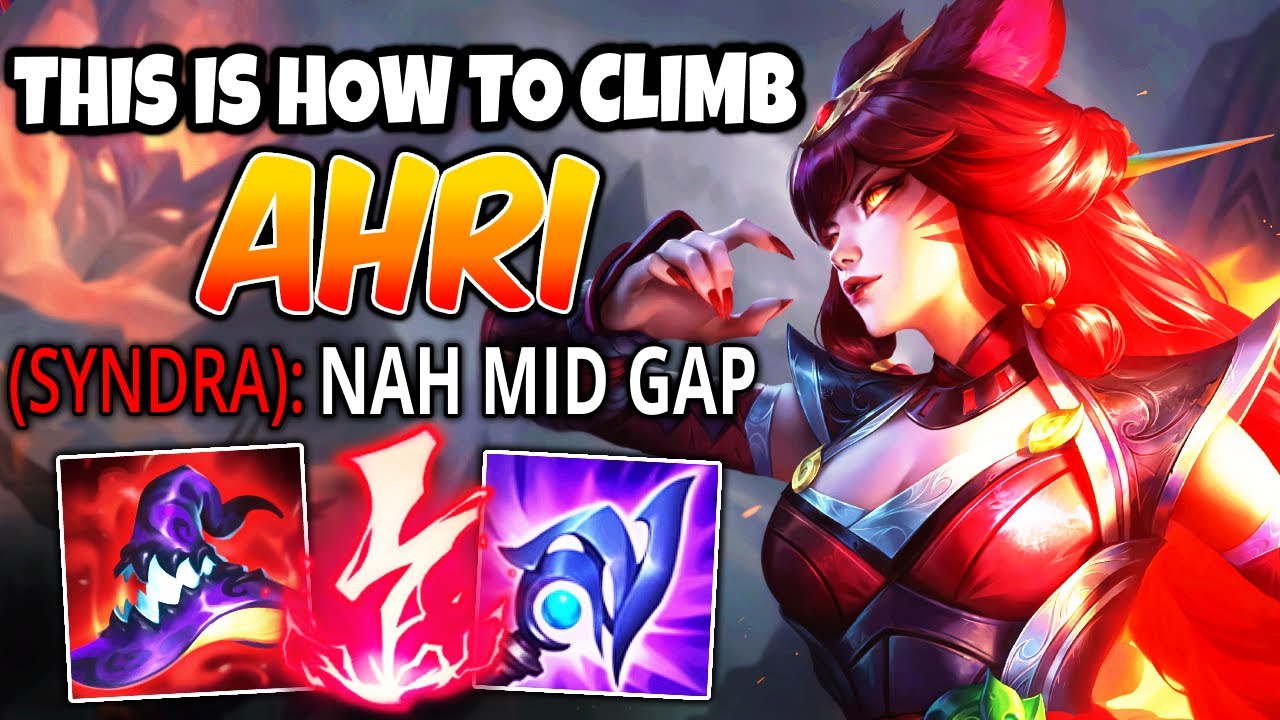 This is how to CLIMB WITH AHRI - FULL AP DIAMOND AHRI MID DESTROYS HIGH EMERALD