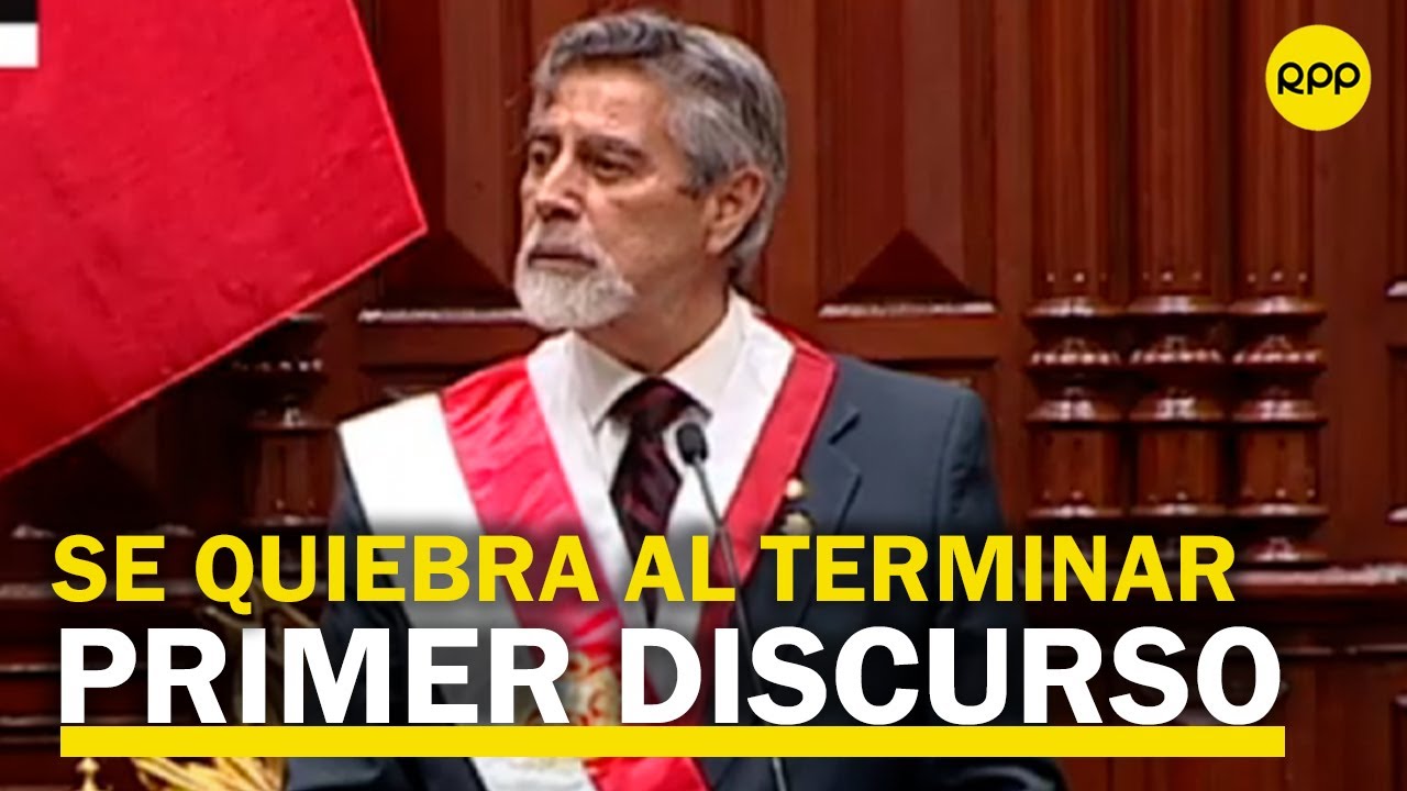 Sagasti se quiebra al cerrar su discurso presidencial con un poema de César Vallejo
