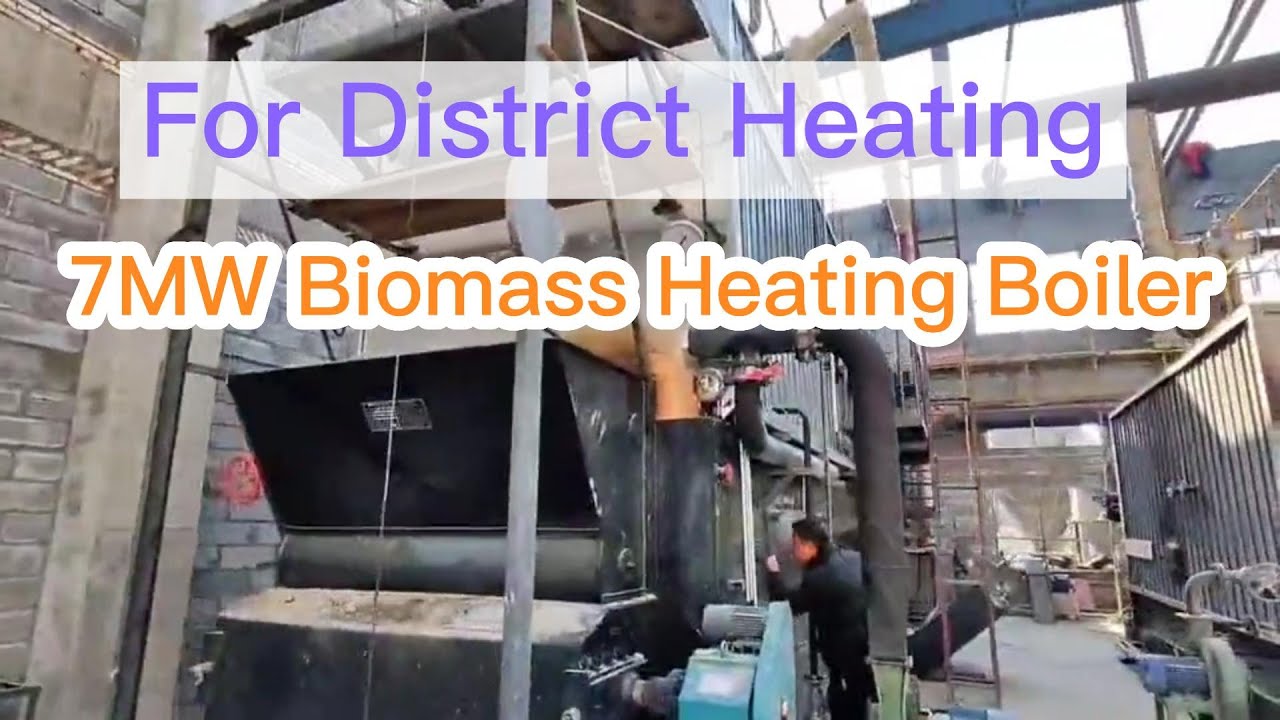 Biomass Hot Water Boiler 4200kw 7000kw For Village Buildlings District Heating