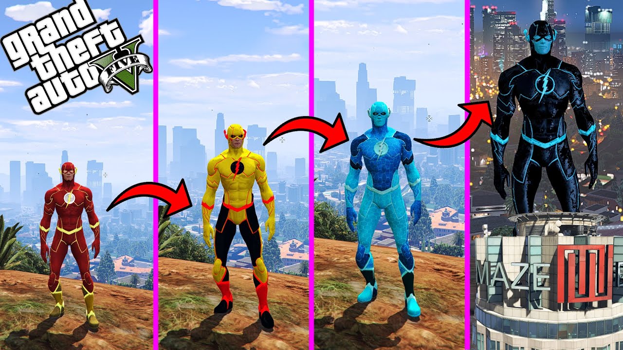 UPGRADING FLASH TO THE GOD SPEED FLASH in GTA 5!!⚡⚡